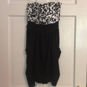 Black and white Alice and Olivia dress